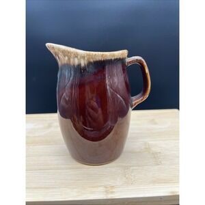 Vintage Hull Pottery Brown Drip Small Pitcher Creamer/Syrup Oven Proof USA